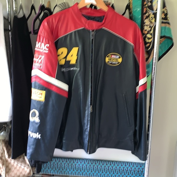 NASCAR racing leather jacket L send offers! - Picture 11 of 14